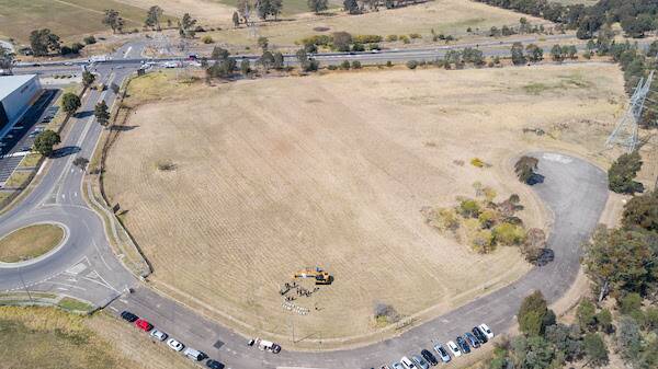 The site of WesTrac’s new 24,000 sqm purpose-built facility at Casula, NSW.