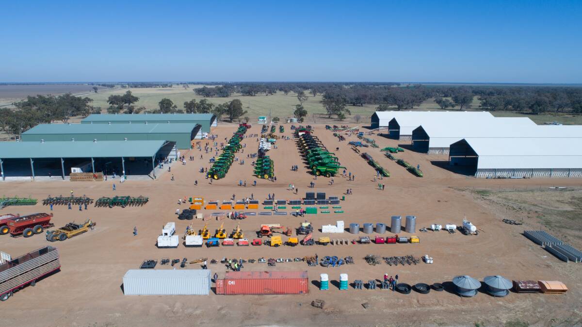 Record breaking unreserved public agriculture auction at "Keytah" Moree, NSW