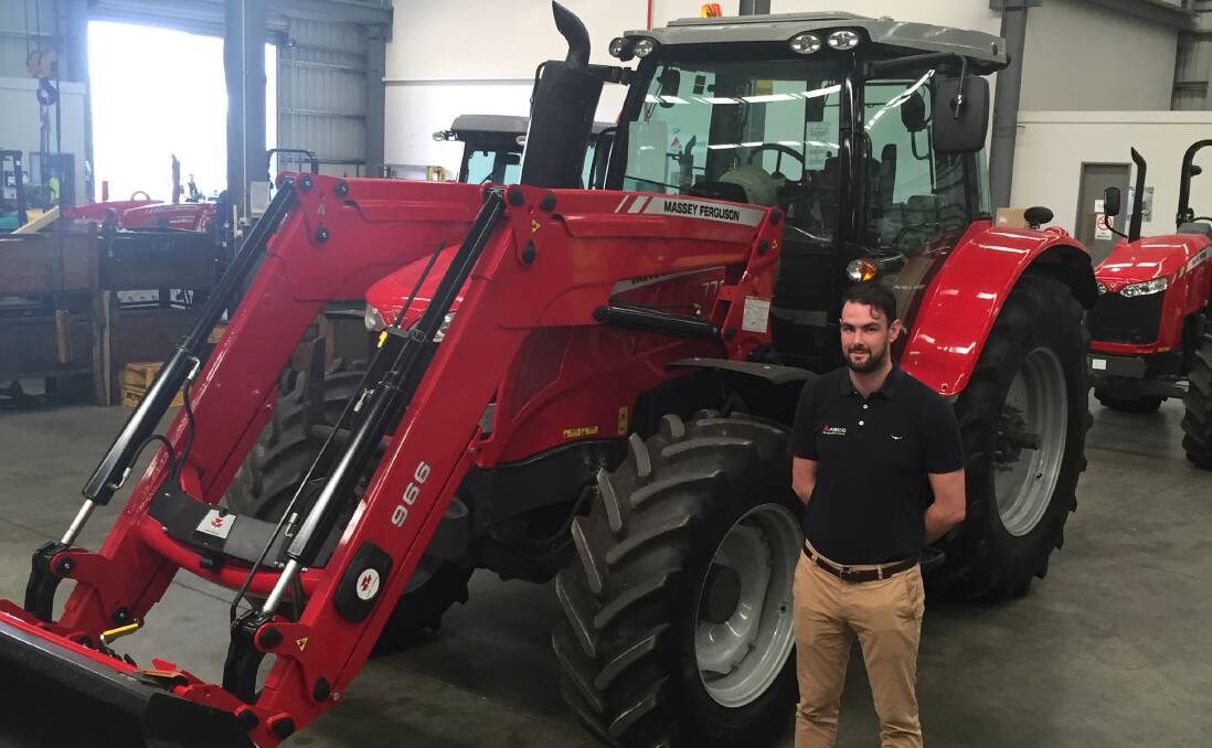 Choice of power: Agco’s Massey Ferguson tractor product manager John Horan said the new 7700 series would find homes in dairying, hay and silage and general utility tasks. Photo: Tom McKenny.