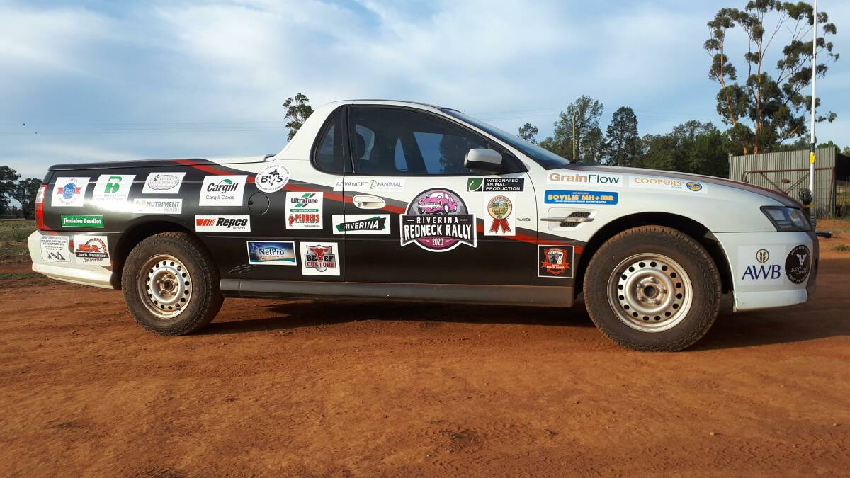 One of the Coolamon cars ready for the rally. Photo: Shane Bullock