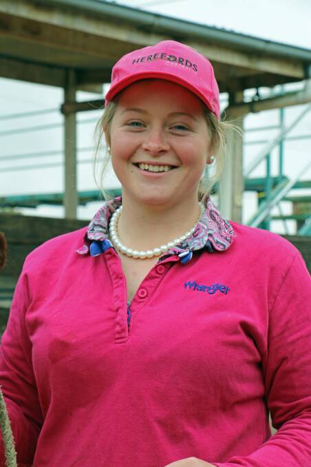 Looking forward: Emily Rabone has been named as one of five Herefords Australia Youth adAmbassadors for 2016-17. Photo: supplied.