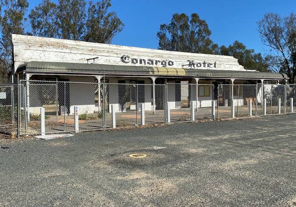 Restoration plans for the Conargo Pub take a positive turn with plans to open in time for Deni Ute Muster 2021. Photo: Border Mail
