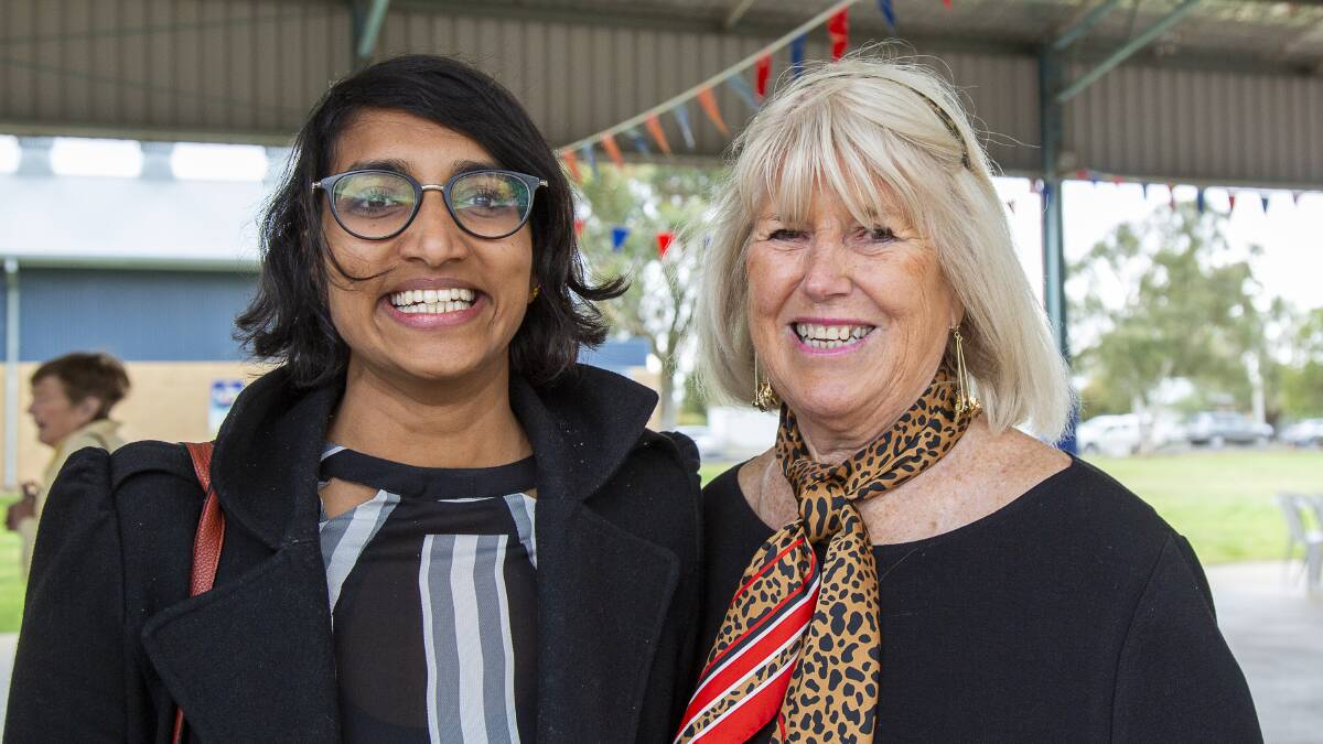 Yosadai Selvakumaran with Jenny Sheaffe celebrating 150 years of Hay Public School. All photos: Margie McClelland