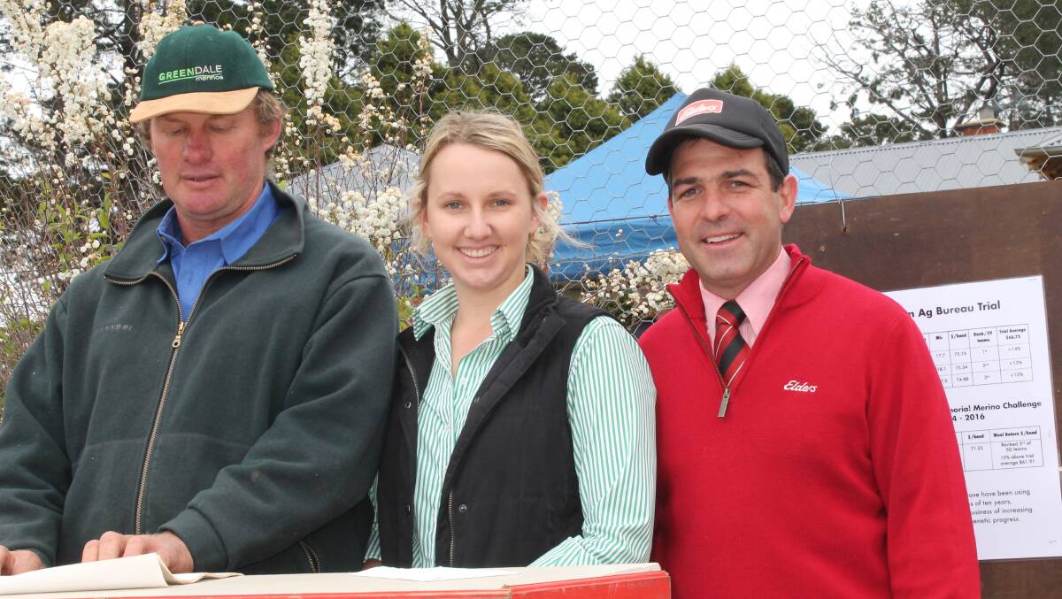 Cecil Brown scholar: Mark McGufficke, Greendale Merinos, Cooma, Louise Fletcher, Cooma and Sam Green, Elders, Cooma. Photo: supplied.
