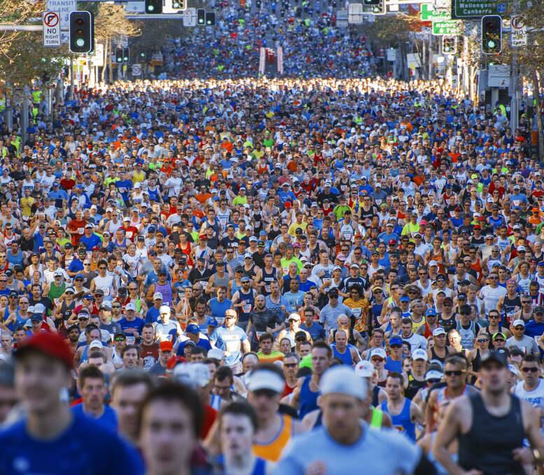 The internationally renown City2Surf annually attracts between 60,000 and 80,000 runners. 