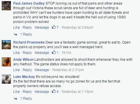 Reactions from The Land's Facebook page