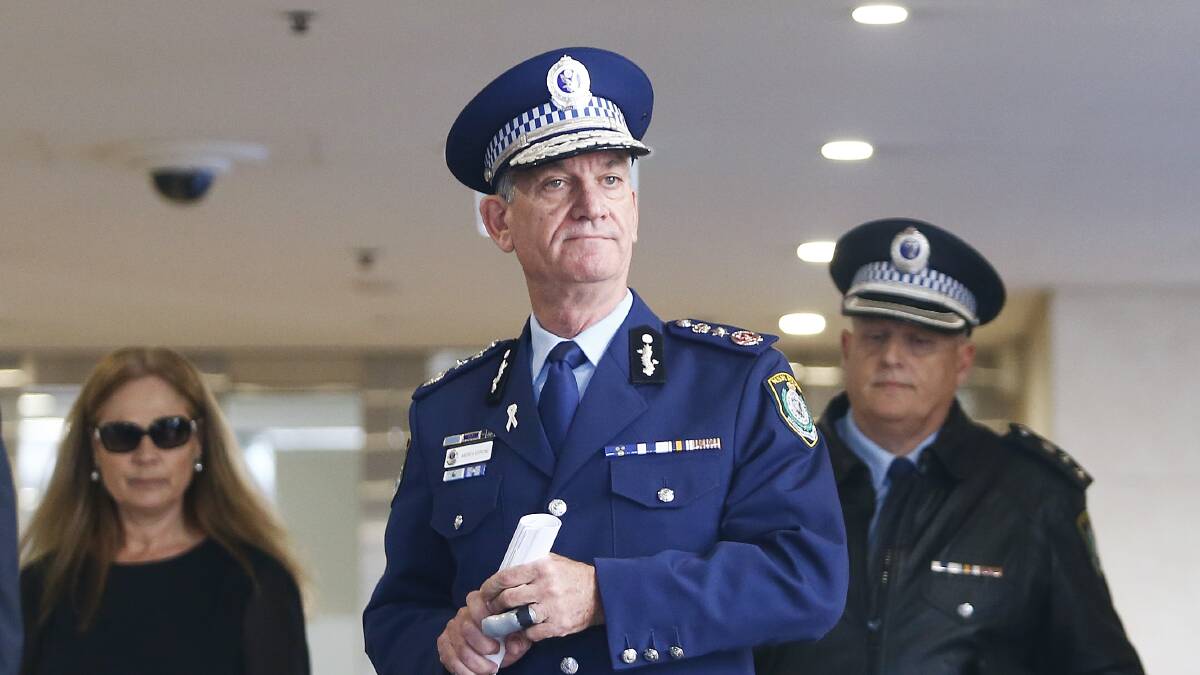 Commissioner Andrew Scipione arrives to the Lindt cafe Siege inquest.
