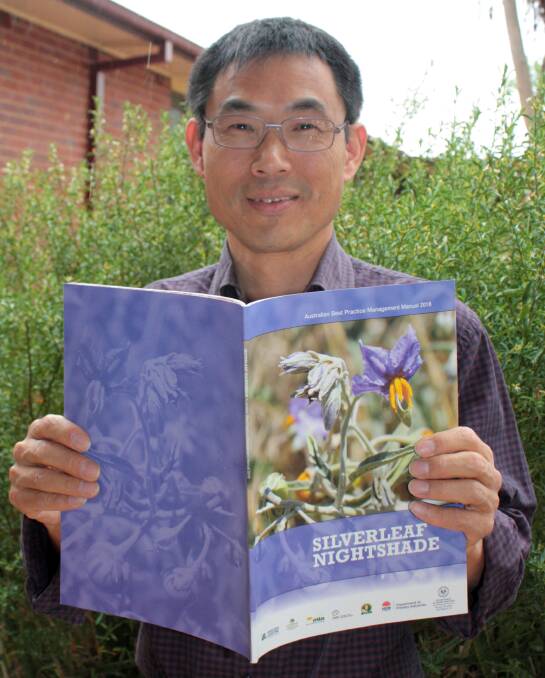 Dr Hanwen Wu, NSW DPI senior researcher and co-author of a comprehensive document outlining research and control of silverleaf nightshade.