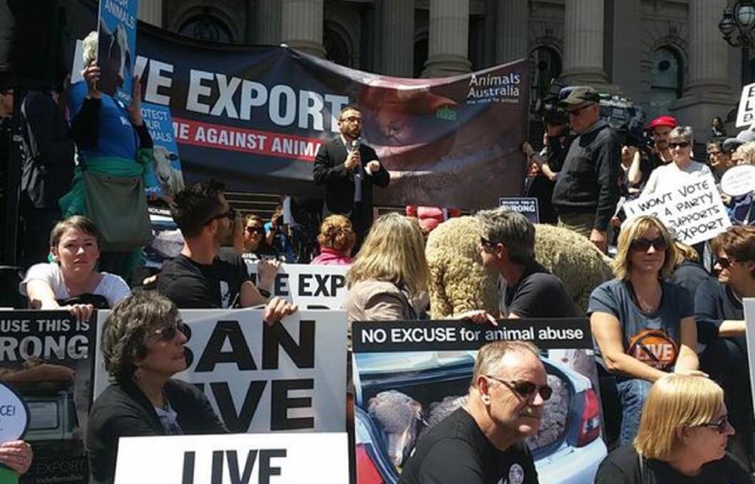 Protests against the live cattle export trade are not unusual in Australia.