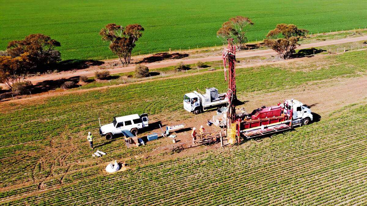 Drilling tests on the Cannie Ridge. Picture from VHM Ltd.