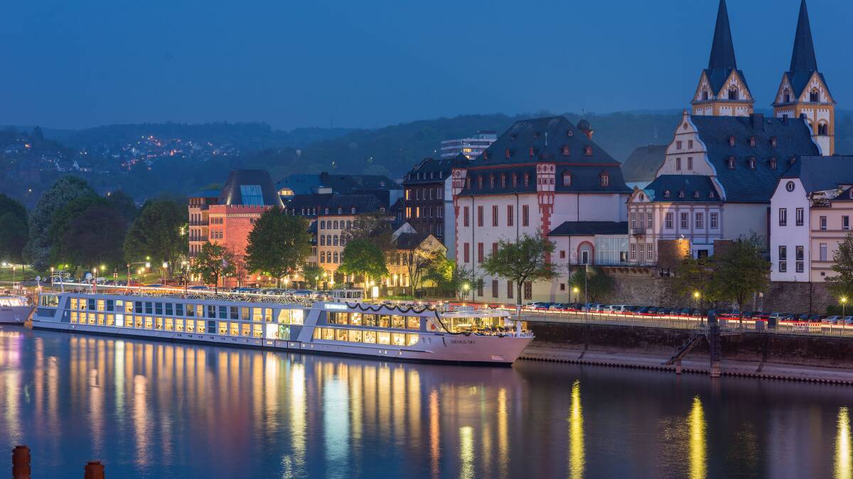 Picture yourself here in Koblenz on a deluxe Evergreen river cruise.