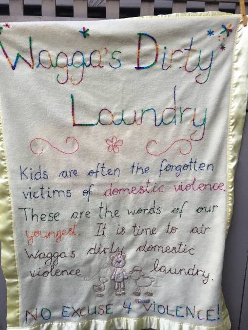 Airing dirty laundry - what happens behind closed doors - is frequently hidden, never talked about, as if it is a woman's fault if she is abused. 