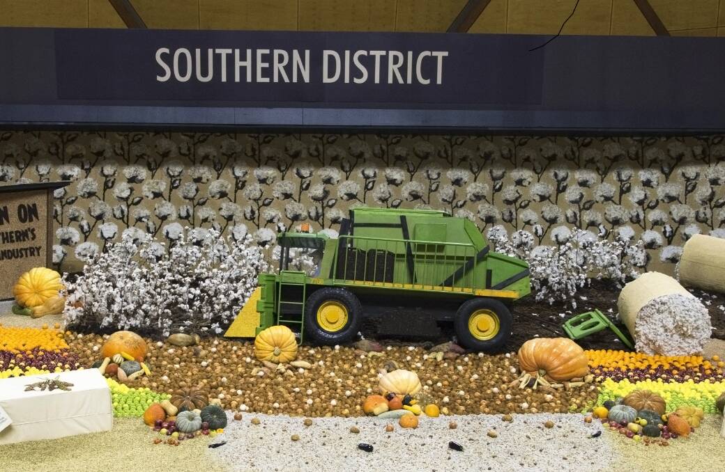 Southern District's 2016 entry showing cotton is now one of the most widespread crops in that region.
