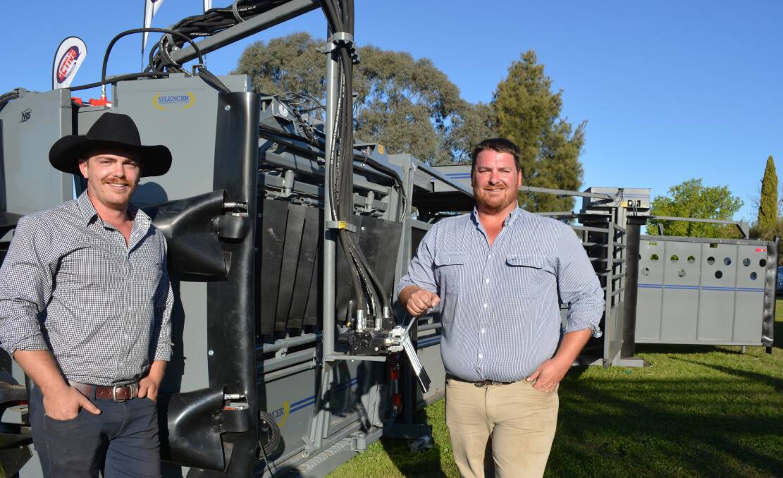 Brothers Ben and Sean Hammond, Catagra Group, Caloundra, Queensland, with their Silencer and Flight Zone Avoidance unit which was award The Land Machine of the Year.