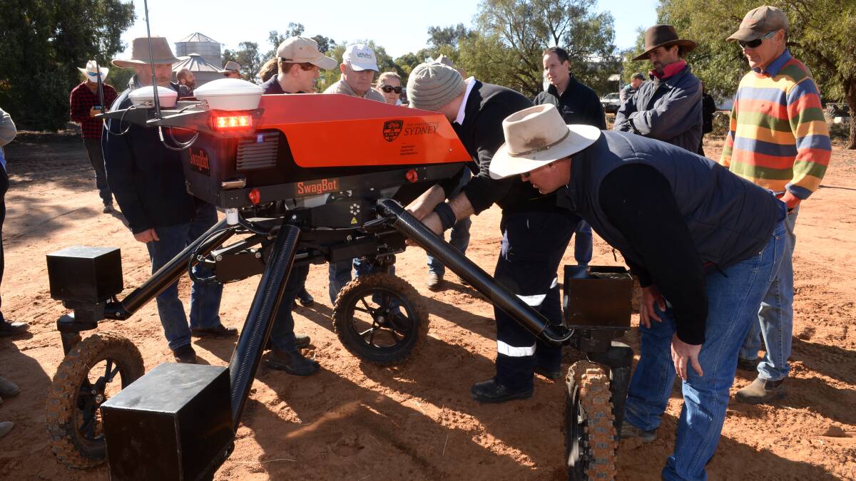 The "Swagbot"(pictured) is an example of the technological advancements being used to lift on-farm productivity - but not by all, says Peter Austin.