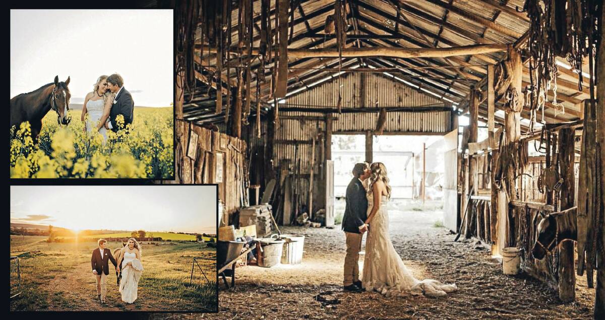 Alex and Alana Rotzler were married at their family farms at Murringo. Photography by Vicki Miller.