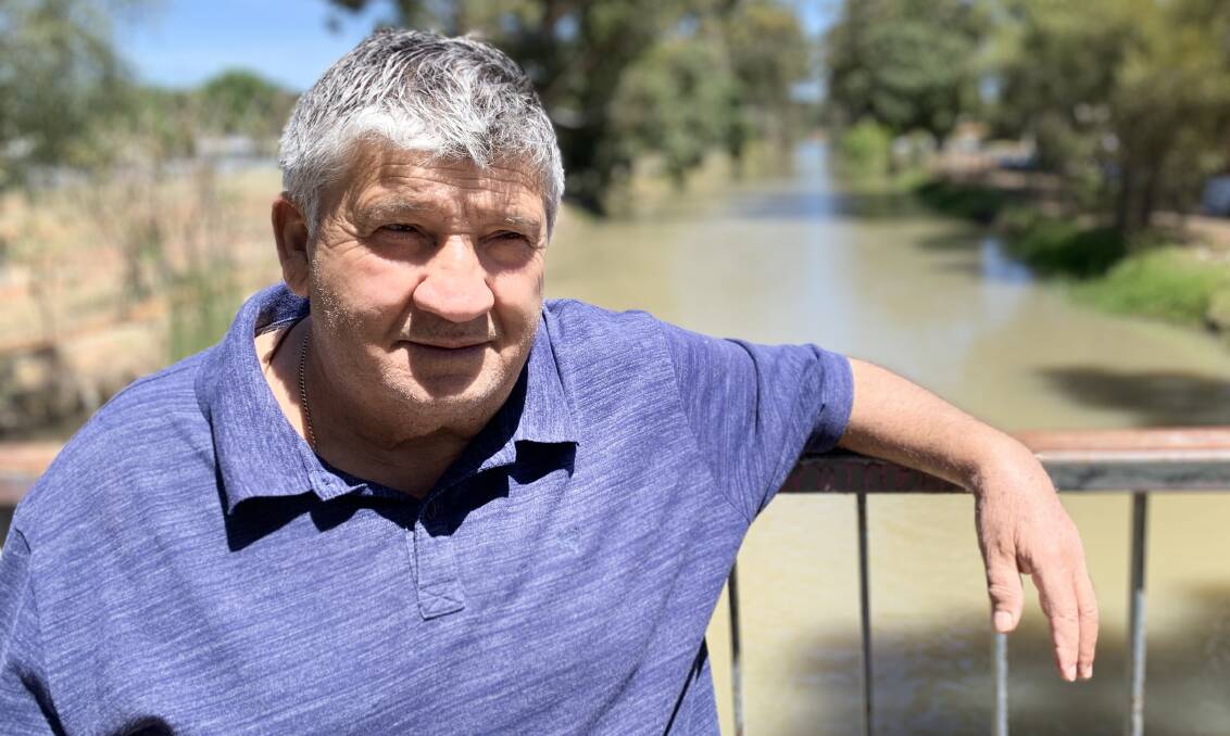 DRAINED: Tony Sergi is incredibly disappointed in the government knowing they are 'playing politics' with our donated water. PHOTO: Jacinta Dickins