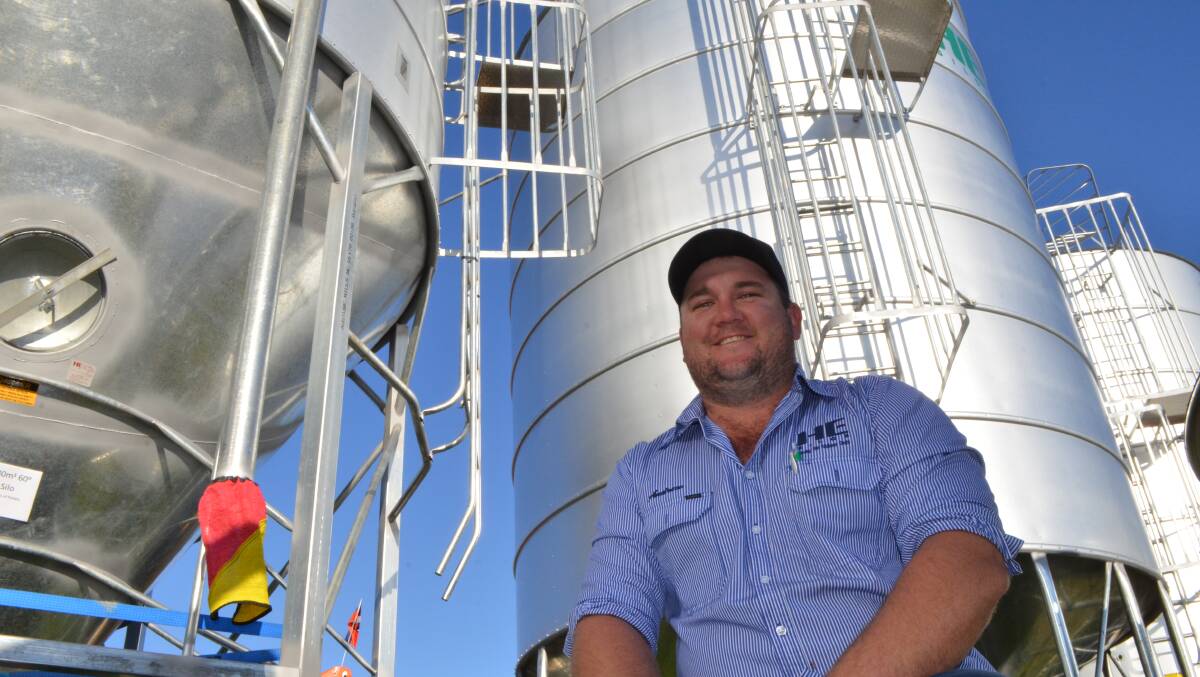 HE Silos had one of its busiest AgQuip field days, with plenty of orders for grain storage.