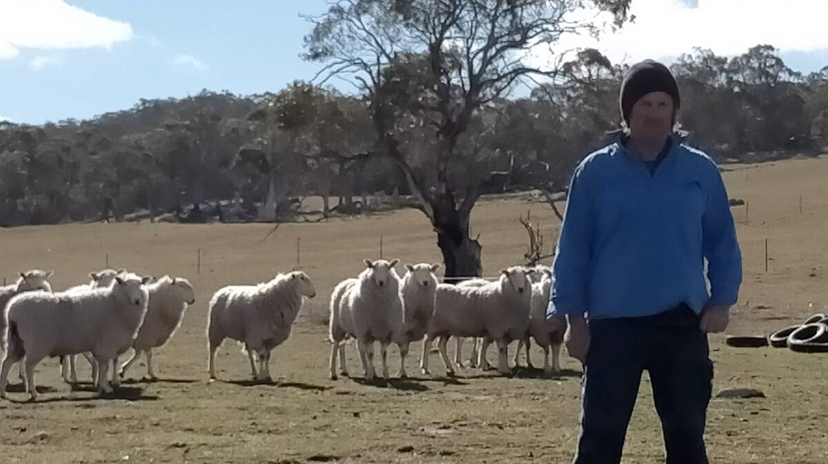 MINIMAL INPUTS: Mark McGufficke is turning off lambs early from Murlingbung at Berridale.