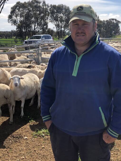 Australian White sheep breeder Dave Walker, Luxton, The Rock.