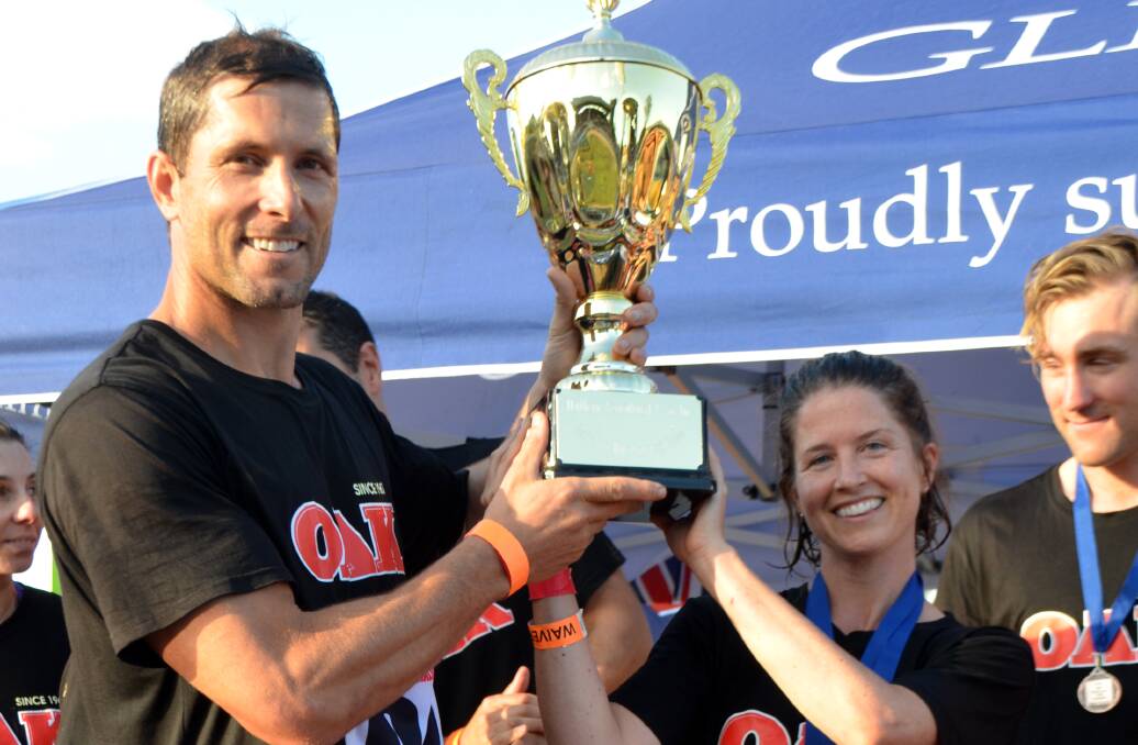 Wife carrying champions Adrian and Amanda Betts, from Bellingen, will compete in Finland next year.