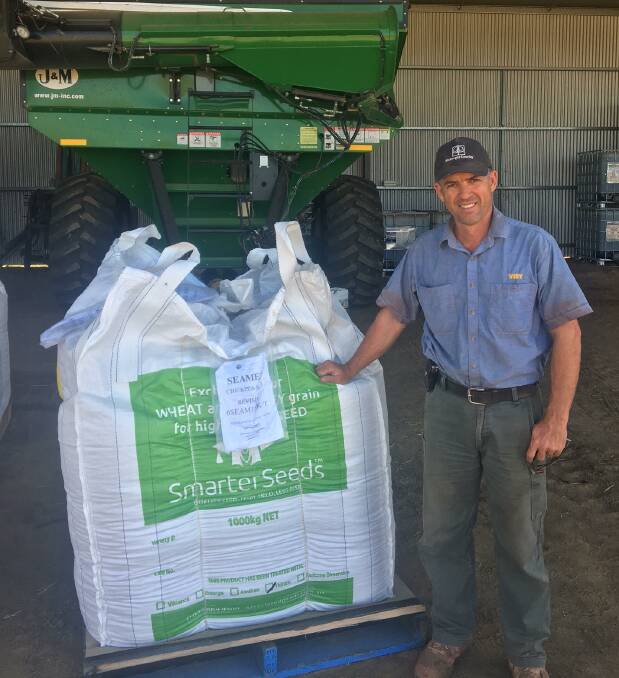Croppa Creek grower Lee Coleman will plant 800 hectares of PBA HatTrick chickpeas at “Yamboon”, “Talula” and “Boyanda”.