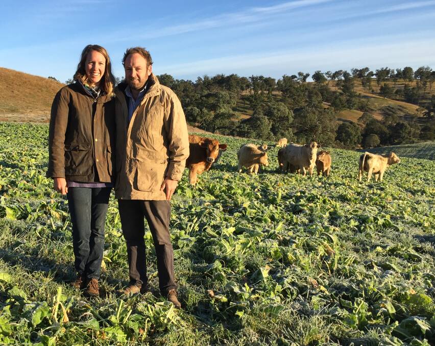 ETHICAL BOXED BEEF: Good Life Beef owners Lucy Frizell and Chris Heywood.