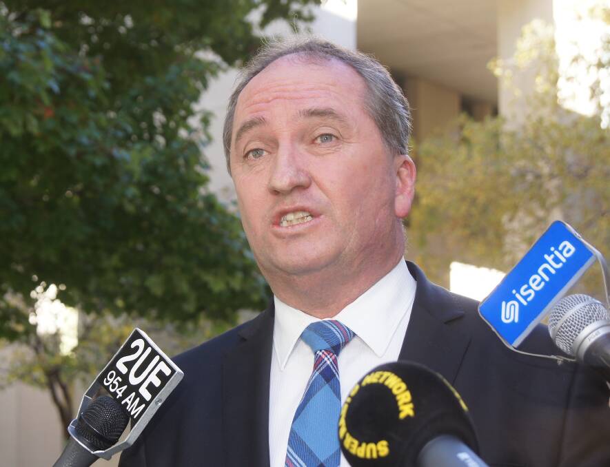 Nationals leader Barnaby Joyce not happy with Labor's climate change policy and proposal to introduce federal land clearing laws.