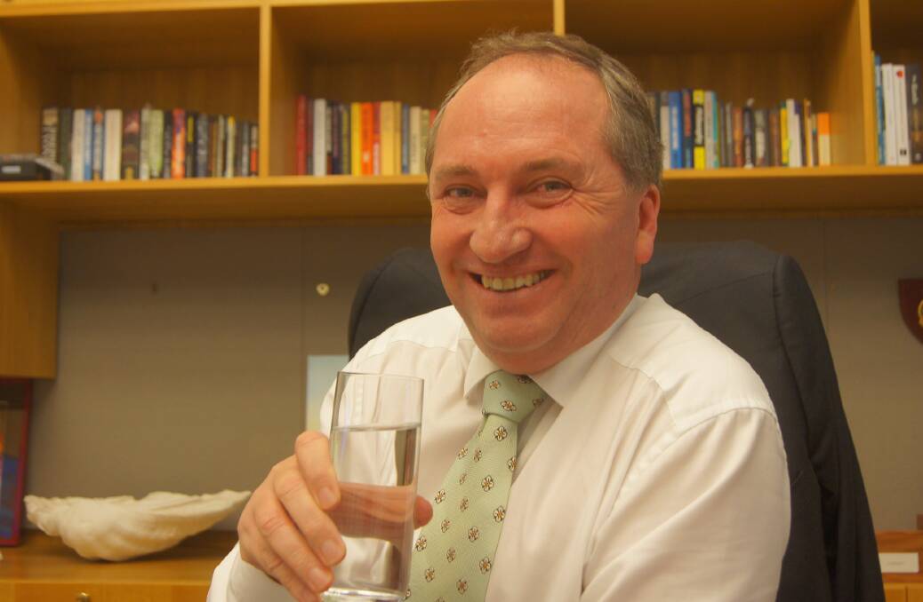 Federal Agriculture and Water Resources Minister and Deputy Prime Minister Barnaby Joyce.