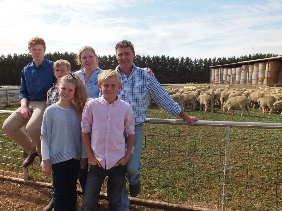 TOGETHER: Joshua, Alexander, Harriet, Paddy, Sarah and Michael Lowe at their property Innisvale, Crookwell.