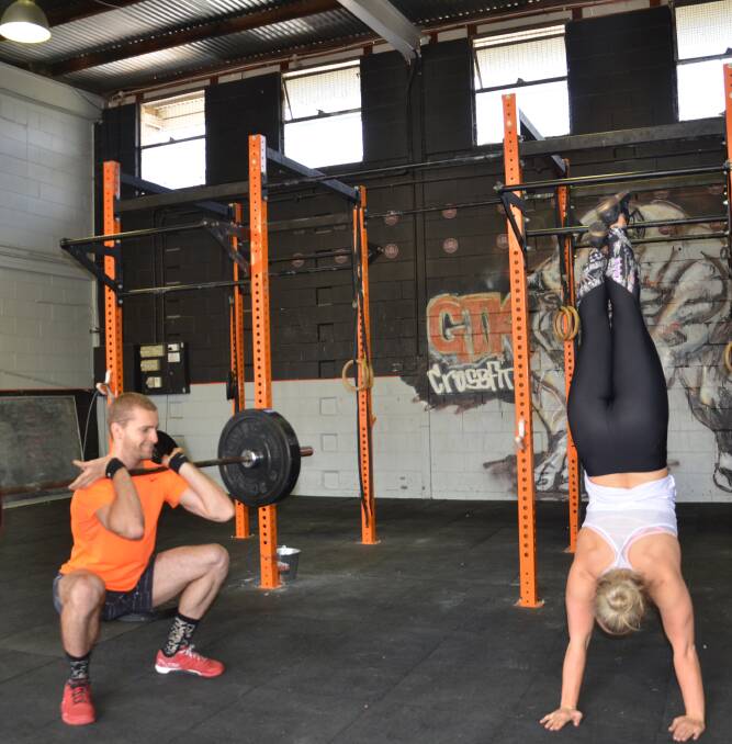 Trent Loder and Heidi Dell run Crossfit classes at GTK Crossfit, Moree. They teach high intensity fitness classes which mix gymnastic elements with weightlifting and cardio. 