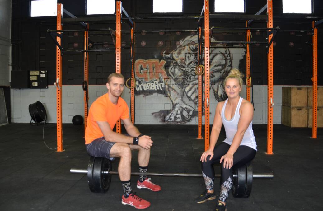 Personal trainer, Trent Loder and GTK Crossfit owner and trainer, Heidi Dell. 