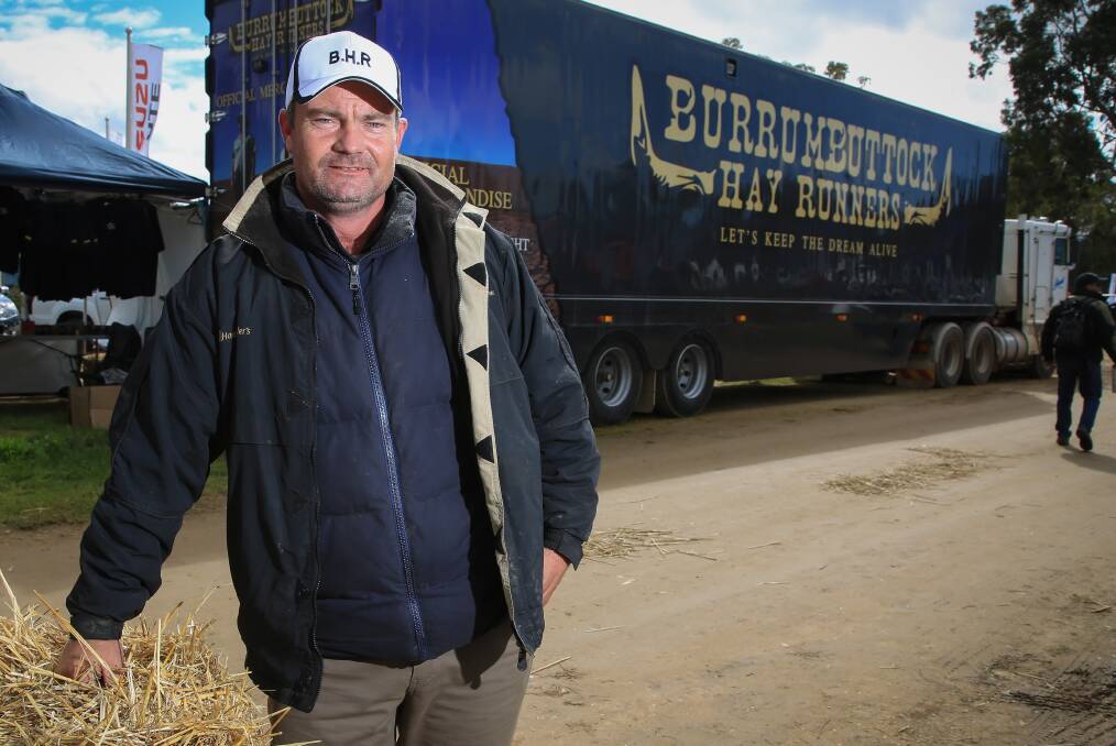 NEW PLAN: Burrumbuttock Hay Runners organiser Brendan Farrell says he will bring
his next convey to southern Victoria to help struggling dairy farming families.