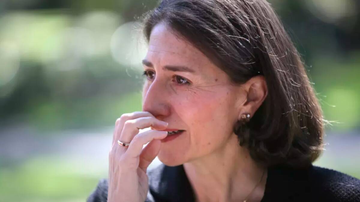 Gladys Berejiklian addresses the media after the Liberals' byelection loss. Photo: James Alcock