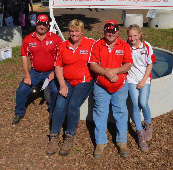 Peter, Jo and Gemma Graham, and Rob Walters, from Grahams Precast Concrete Products will be enjoying their fifth year at Agquip..