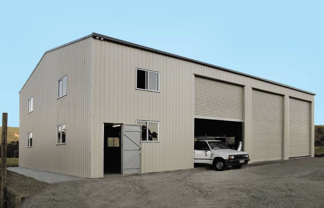 Fair Dinkum Sheds have a wide variety of sheds, including this industrial shed, to suit any need.