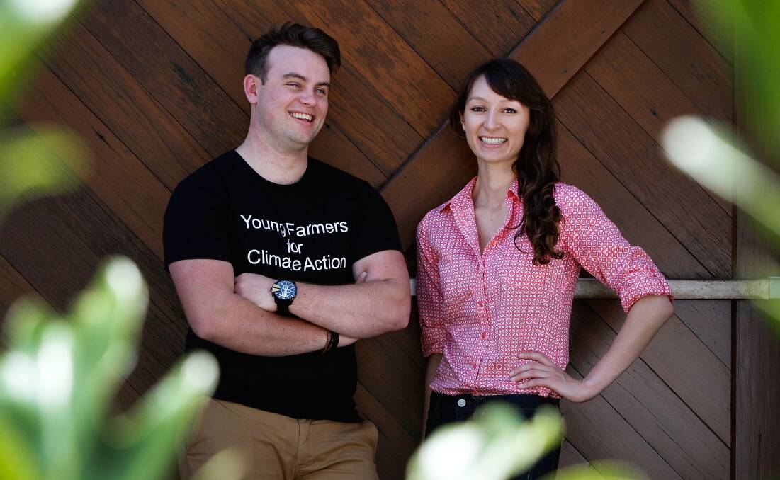 Young NSW farmer reps Josh Gilbert, Sydney, formerly Nabiac, and Anika Molesworth, Broken Hill, crowdfunded their trip to Paris attend climate change talks. 