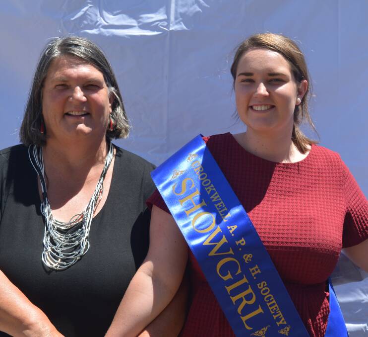Crookwell's Miss Showgirl, Verity Price, with her mum Nicolie Price, Bannister. 