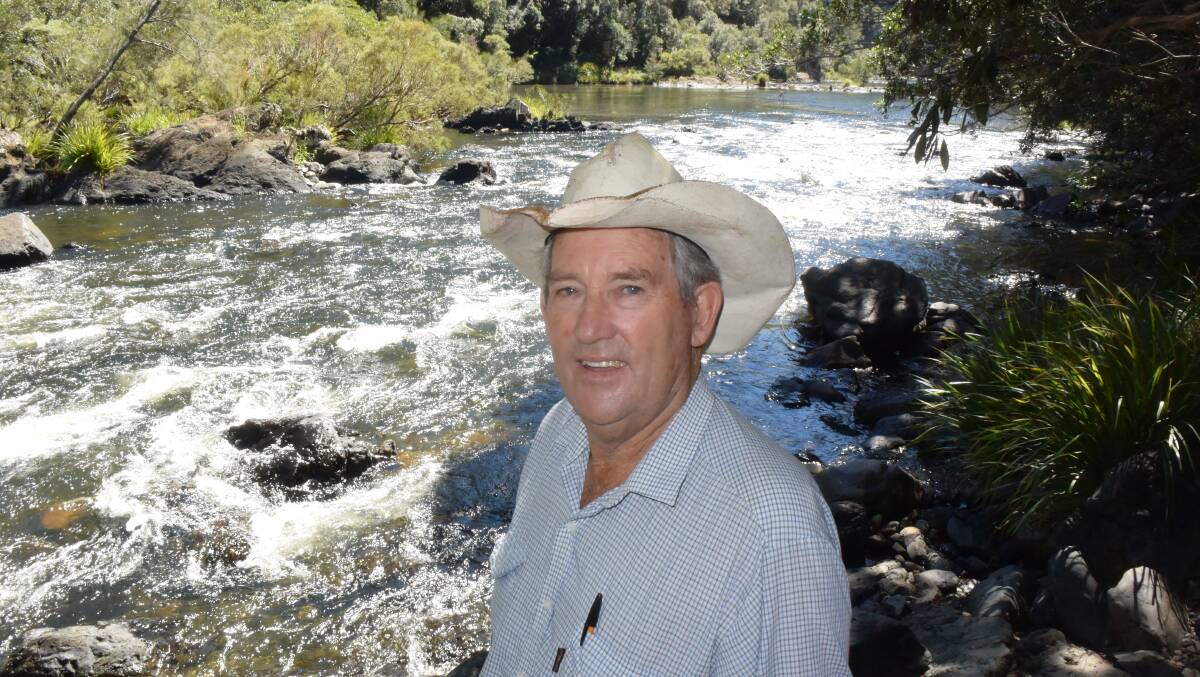 Greg Bailey, Dorrigo, grandson of Harry Bailey, is promoting his descendant's water scheme that could have irrigated the coast from Newcastle to the Queensland border.