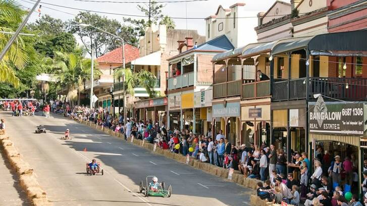 Bangalow, best known for its billycart derby in May, is fighting a planned food hub that threatens to ruin the town's Federation atmosphere.