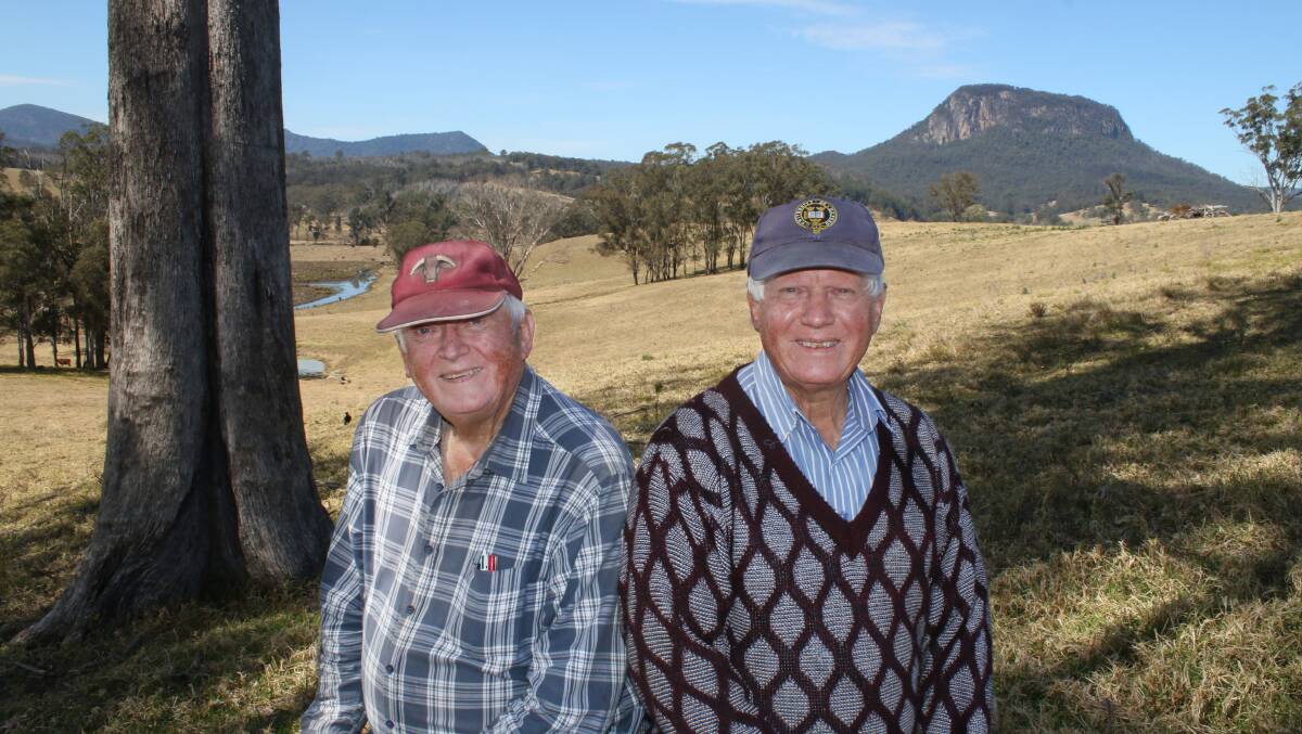 Twins Ray and Kevin Ellevsen, 'Tancredi' Woodenbong are confident of rebounding pasture on paddocks treated with basalt dust and when the rains return they should see the result of their investment in holistic management.