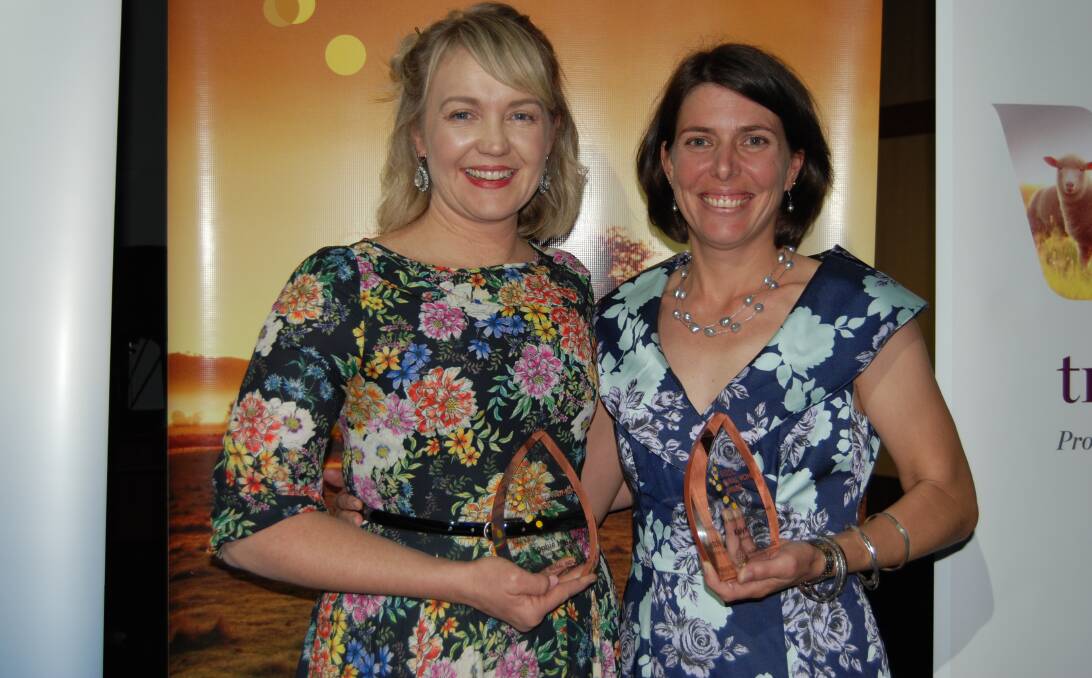 The RIRDC Rural Women's Award winner Sophie Hansen, a food blogger, author and deer farmer from Orange. She is pictured with runner up Kalyn Fletcher, Kununurra, who was the Western Australian finalist.