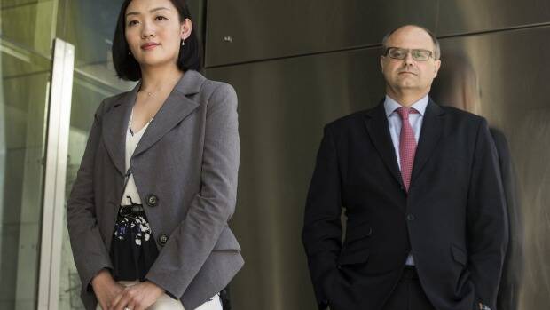 Private banker Susan Wang and Moelis Australia Asset Management managing director Andrew Martin. Photo: Louie Douvis
