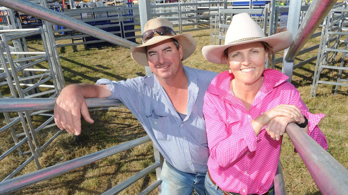 Ashley and Leah Rees, “Chepy”, Boggabri, at last year's AgQuip.