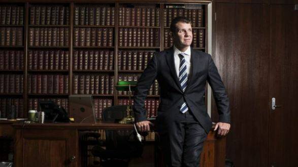 Premier Mike Baird in his old office at State Parliament.  Photo: Nic Walker