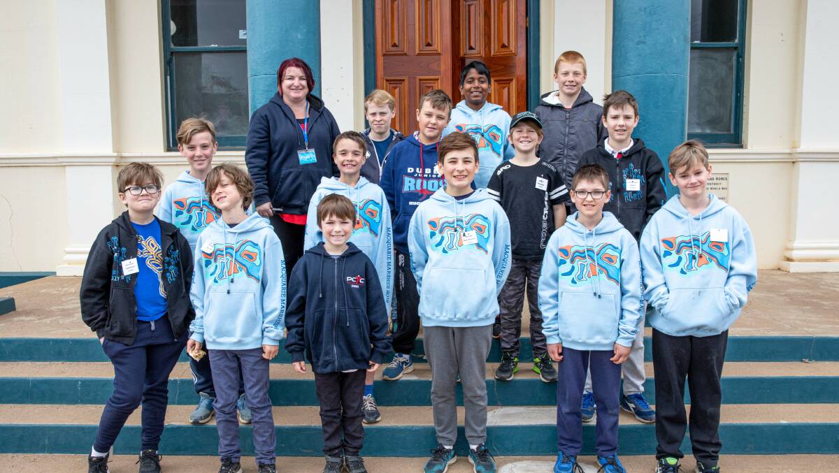 Moorambilla Voices Boys Choir members from the Dubbo region at the 2019 residency camp. Photo supplied.