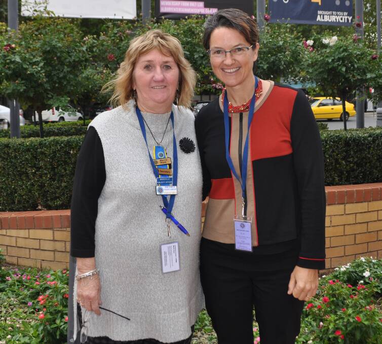 CWA of NSW virtual branch convenor, Merrie Hunt with virtual branch member, Jacqui Herrmann. 