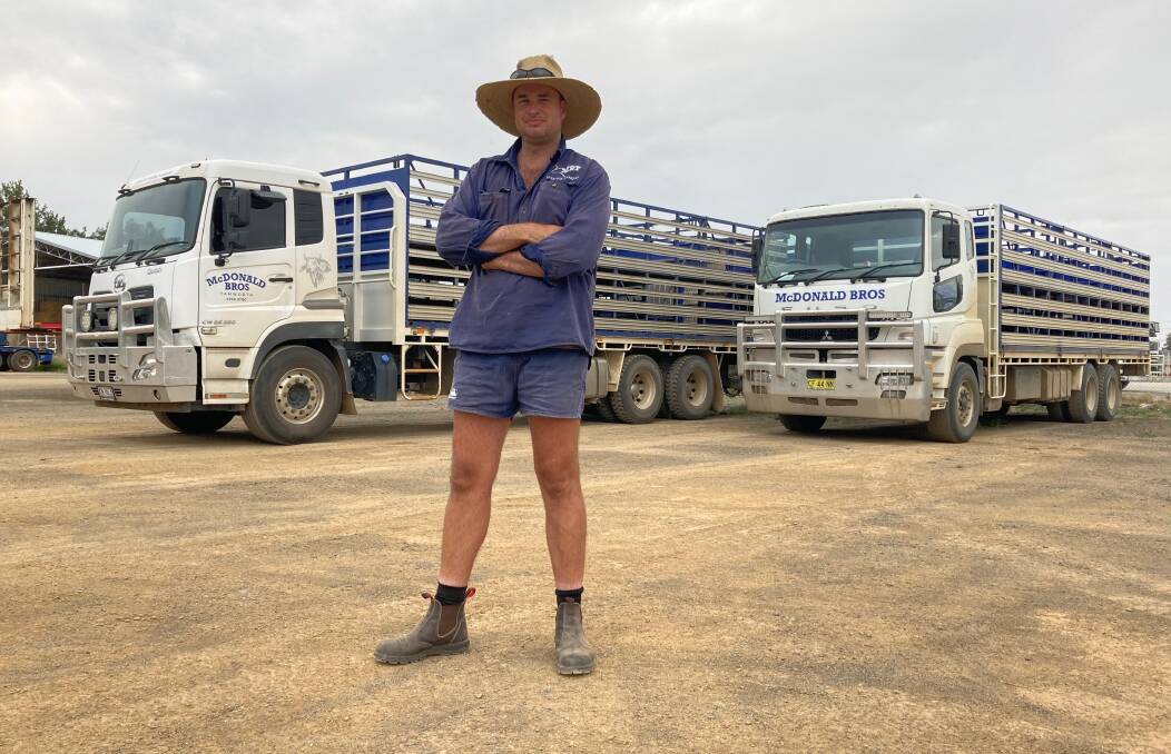 Australian Livestock and Rural Transporters Association president Scott McDonald said truck drivers were being attracted to harvest work with desperate farmers offering very high hourly rates. However, this has led to a vacuum of skilled truck drivers in other sectors, like livestock. Photo: Rebecca McDonald 