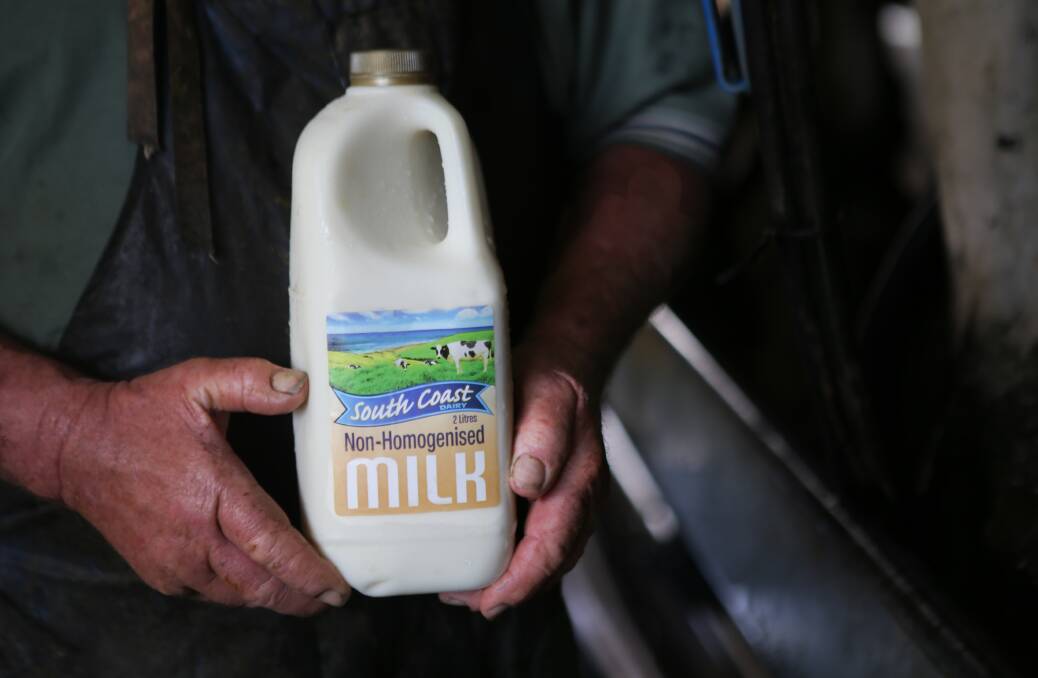 South Coast Dairy was a finalist in the Australian Grand Dairy Awards for its non-homogenised milk. Photo: MMK Photography