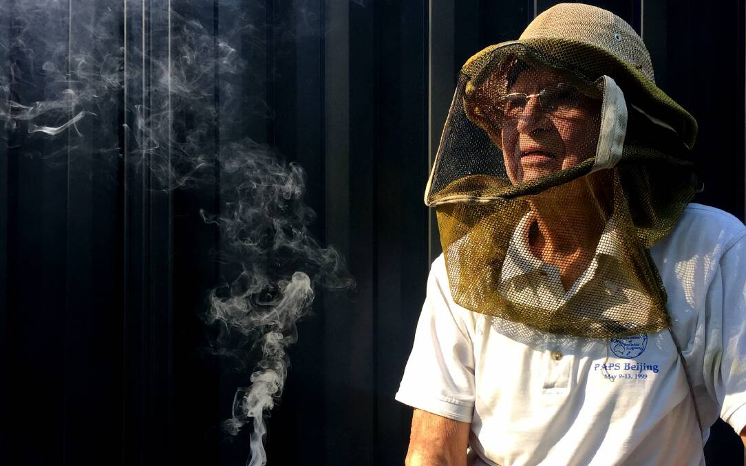 Keeping buzzy: Dr Jim Wright has dedicated much of his time to educating people on the important role of bees and how we can protect them. Picture: Simone De Peak.